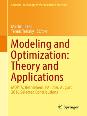 cover image of Modeling and Optimization